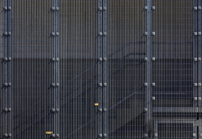 View of Facade at A2 Apartments in Baltimore, Maryland.