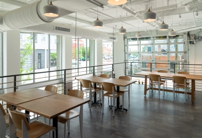 Retail space at A2 Apartments in Baltimore, Maryland.