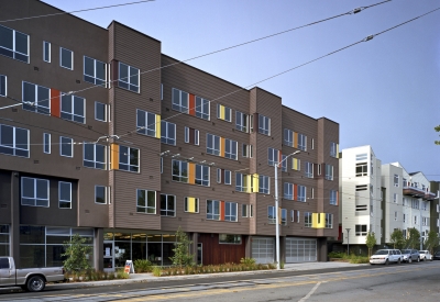 Elevation exterior at Armstrong Place Senior in San Francisco.