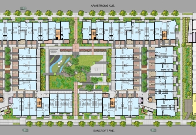 Site plan for Armstrong Place and Armstrong Place Senior in San Francisco.