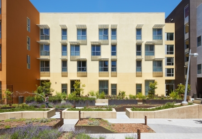 Courtyard at Bayview Hill Gardens in San Francisco, Ca.