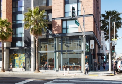 Exterior view of Bini’s Kitchen in San Francisco, CA.