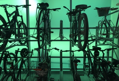 Bicycle parking in 855 Brannan in San Francisco.