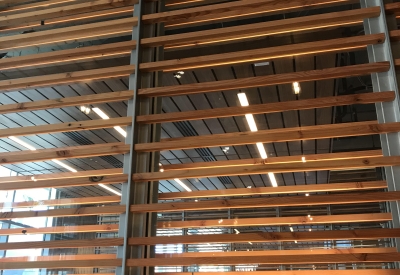 Wood saved from freight that was used for 855 Brannan in San Francisco.