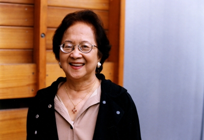 Woman smiling at Northside Community Center in San Jose, California.