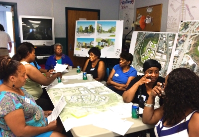 Community design workshop for Lee Walker Heights in Asheville, North Carolina.