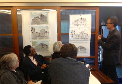 Community meeting of Pacific Point Apartments in San Francisco, CA.