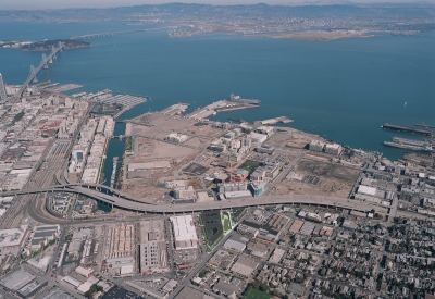 Aerial view of Potrero 1010 in San Francisco, CA.