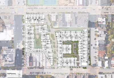 Typical residential floor plan for Mason on Mariposa in San Francisco.