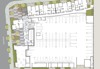 Level one site plan for Rivermark in Sacramento, Ca.