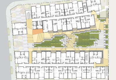 Level two site plan of Rivermark in Sacramento, Ca.