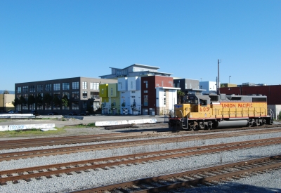 Exterior view of Blue Star Corner in Emeryville, Ca.