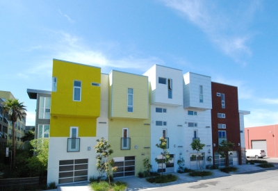 Townhouses at Blue Star Corner in Emeryville, Ca.