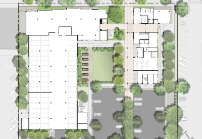 Site plan of Mayfield Place in Palo Alto, Ca.