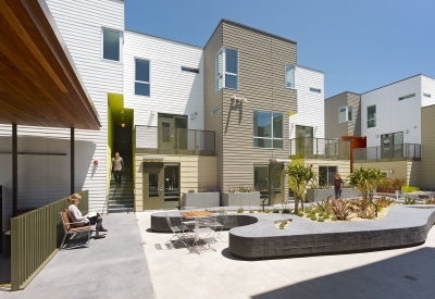 Courtyard at Fillmore Park in San Francisco.