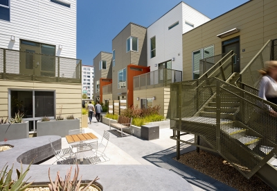 Courtyard at Fillmore Park in San Francisco.