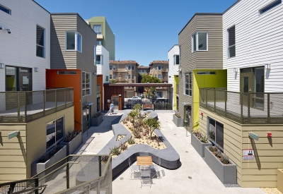 Courtyard at Fillmore Park in San Francisco.