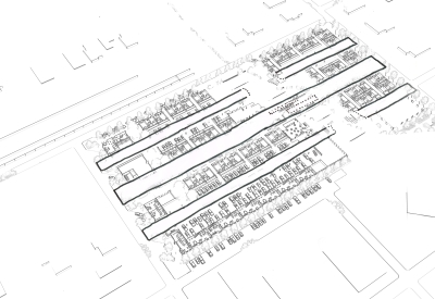 Diagram showing the plaza connections to Housing Northwest Arkansas Initiative.