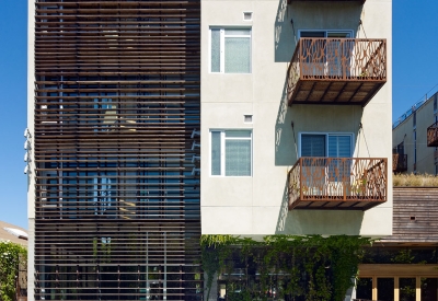 Exterior and pool at h2hotel in Healdsburg, Ca.