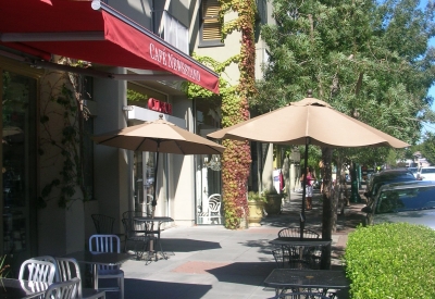 Retail spaces at Hotel Healdsburg in Healdsburg, Ca.