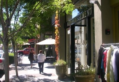 Retail spaces at Hotel Healdsburg in Healdsburg, Ca.