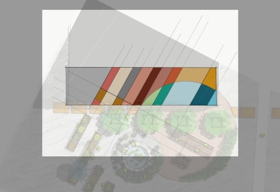 Floor plan for Gather Garden in San Francsico.