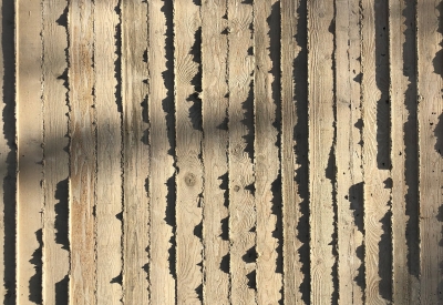 Concrete textured wall at 855 Brannan in San Francisco.