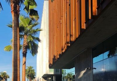 Exterior detail of 855 Brannan in San Francisco.