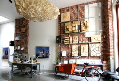 Interior of David Baker Architects Office in San Francisco.