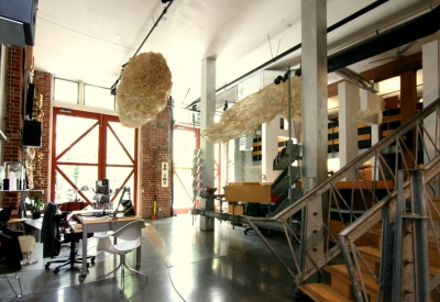 Interior of David Baker Architects Office in San Francisco.