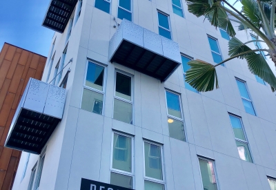 Exterior detail of 855 Brannan in San Francisco.