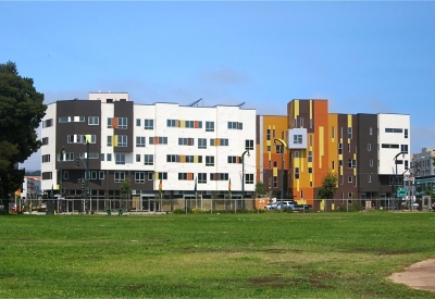 Exterior view during construction of Armstrong Place Senior in San Francisco.