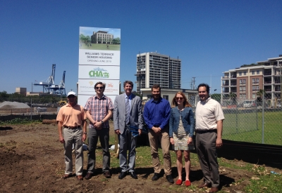 Ribbon-cutting at Williams Terrace site in Charleston, SC.