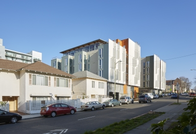 Street view of Lakeside Senior Housing in Oakland, Ca.