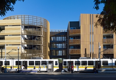 Exterior view of the entrance to La Valentina Station in Sacramento, Ca.