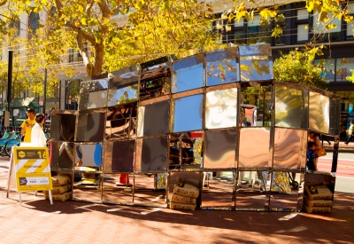 DBA's installation, PeepSHOW 2.0, for the Market Street Prototyping Festival in San Francisco.