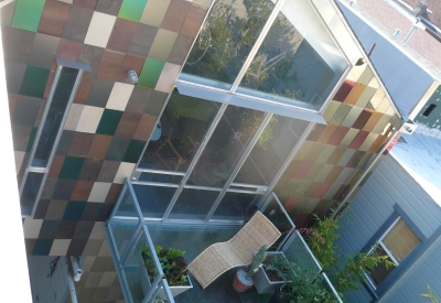 View of the back of Shotwell Design Lab in San Francisco from above.