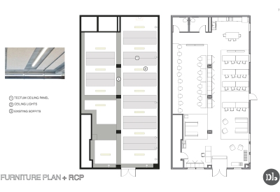 Furniture site plan for CHP Training Center in San Francisco.