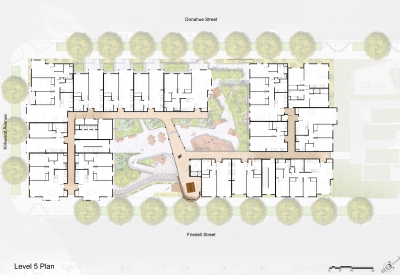 Level five site plan of Pacific Pointe Apartments in San Francisco, CA.