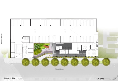 Level one site plan of Pacific Pointe Apartments in San Francisco, CA.