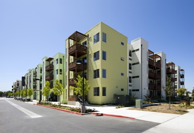 Exterior view of Paseo Senter in San Jose, California.