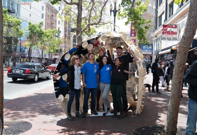 DBA's installation, PeepSHOW, for the Market Street Prototyping Festival in San Francisco.