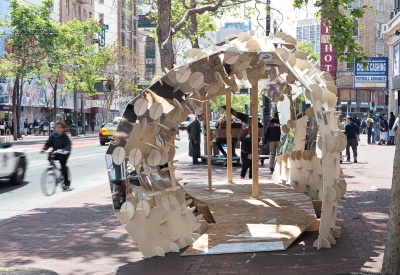 DBA's installation, PeepSHOW, for the Market Street Prototyping Festival in San Francisco.