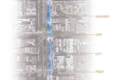 Site plan for The People's Lane.