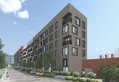 Exterior rendering of Union Brick in Nashville, Tennessee.