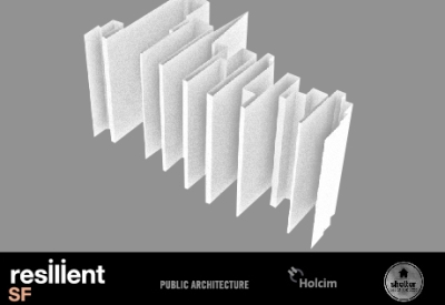 Diagram with white sectional panels. 