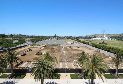 Construction site of Union Flats in Union City, Ca.
