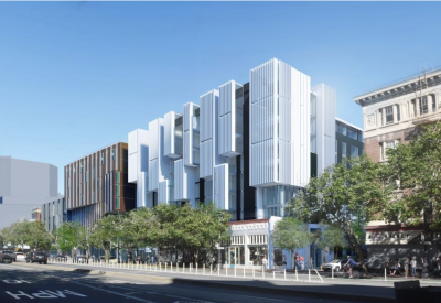 Exterior rendering of Brady Block development in San Francisco.