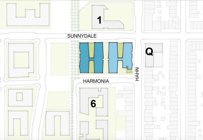 Site plan for Sunnydale Block 3 in San Francisco.