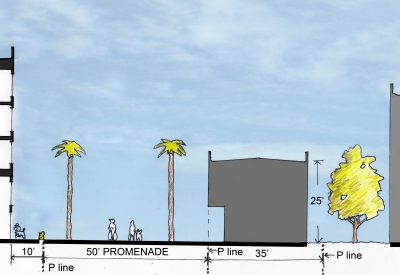 Sketch of section of Union Flats in Union City, Ca.